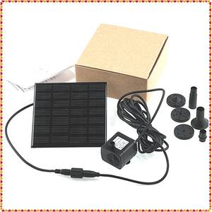 आउटडोर तालाब बगीचे या पूल सबमर्सिबल पक्षी स्नान फव्वारे के लिए अलग-अलग नोजल के साथ पर्यावरण के अनुकूल छोटे सौर जल पंप - Product Image 2