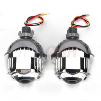 GCAR I7 Pro Projetor 5500k 30W Dual Biled Led Projector Lens H4 H7 Light H4 Blue Motorcycle Headlight Bulb for Car