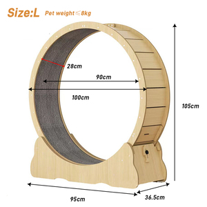 <span class=keywords><strong>Rueda</strong></span> de Ejercicio Interactiva <span class=keywords><strong>para</strong></span> <span class=keywords><strong>Gatos</strong></span>, de Madera Personalizada, Silenciosa, <span class=keywords><strong>para</strong></span> Aliviar el Aburrimiento, Juguete <span class=keywords><strong>para</strong></span> <span class=keywords><strong>Gatos</strong></span>, Suministros <span class=keywords><strong>para</strong></span> Mascotas - Product Image 6