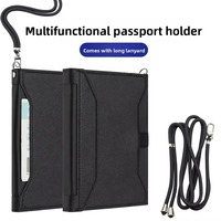 RFID Business Passeport Titulaire En Cuir pour iPhone pour Samsung De Luxe Portefeuille Téléphone Cas Sac Flip Cover PU Voyage Titulaire De La Carte