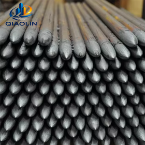 Estaca <span class=keywords><strong>de</strong></span> Acero para Clavos <span class=keywords><strong>de</strong></span> 12"-48" Redonda con Orificios para Construcción en Concreto, Piso Exterior <span class=keywords><strong>de</strong></span> Villa, Pared - Negra, Duradera - Product Image 5