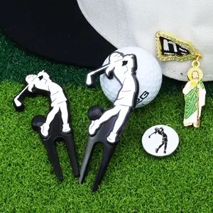 Creative Golfer Design Best Gift for Golf Course Golf Ball Marker Holder Golf Gift Set