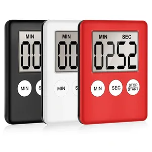 H23 dünn quadratisch Lebensmittel elektronischer Countdown Timer magnetische LCD-Uhr Küchenwerkzeuge großer LCD-Bildschirm Anzeige Digitaler Küchen-Timer