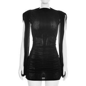 Viviblook Y26DS060 Vestidos de Verano para Mujer, Nuevo Vestido Elegante sin Mangas con Lazo, Ajustado, Casual, Mini Vestido - Product Image 3