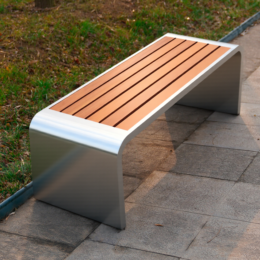 Panchina In Legno E Metallo 120 Cm - Design Industriale Per Interni