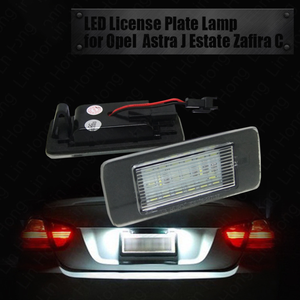 Pour Opel Astra J Estate Zafira C, éclairage de plaque d'immatriculation LED 2 en 1 pour voiture, éclairage de plaque d'immatriculation en plastique de haute qualité pour voiture - Product Image 1