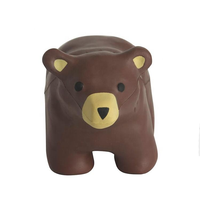 Juguete Sensorial de Oso Pardo de Material PU de Alta Resistencia para Niños de 3 a 6 Años, Venta Directa de Fábrica, Independiente