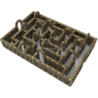 Labyrinthe gonflable extérieur commercial PVC camouflage géant gonflable obstacle labyrinthe labyrinthe à vendre