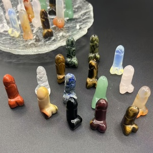 Oferta Especial: Mini Dildo de Cristal Tallado a Mano, Varios Tipos de Piedra de Cristal Natural con Técnica de Pulido, para Regalos Divertidos, Artesanía de Cristal - Product Image 4