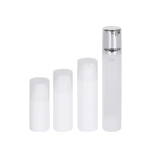 UKPACK 5ml 10ml 15ml PP Plastic plastic bottles for skin care products Extruded pump head For Eye cream
