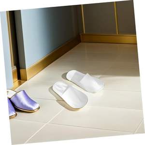 Pantuflas al por Mayor para Huéspedes de Hotel, Mujeres y Hombres, Spa, Viajes, Hogar sin Zapatos, Nuevas Pantuflas Cerradas Súper Cómodas, Antideslizantes (Blancas) - Product Image 6