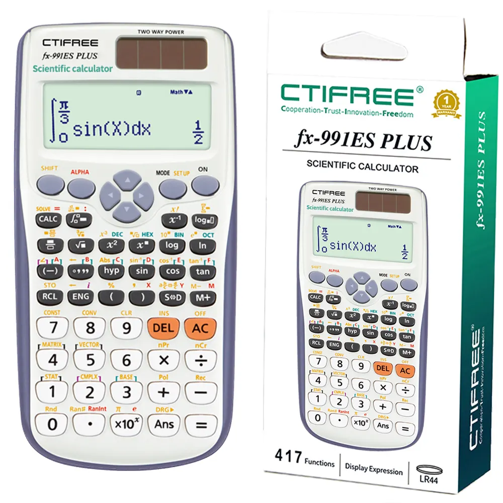 Calculatrice scientifique Logo Étudiants professionnels numériques Mathématiques Fx Calculatrice scientifique électronique personnalisée fx-991es plus