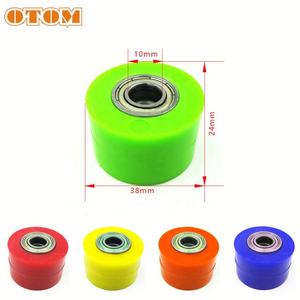 2 шт. роликовые натяжители цепи, направляющие колеса для стритбайков, эндуро, мотокросса, мотоциклов CRF, 8 мм, 10 мм - Product Image 2