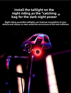 Luz Trasera Inteligente para Bicicleta, con Sensor, para MTB y Carretera, Resistente al Agua IPX6, Carga Tipo-C, Accesorio de Ciclismo - Product Image 6
