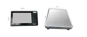 משקל דיגיטלי אלחוטי איכותי עם רשת AI, צג LCD, קיבולת 150 ק\\\"ג, לוגו ניתן להתאמה אישית, לשימוש בסופרמרקט ומסעדה - Product Image 4