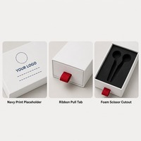 Boîte cadeau à tiroir avec insert en mousse, impression personnalisée, rigide, coulissante, robuste, recyclable, de qualité supérieure, vente en gros, directement de l'usine