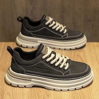 Chaussures plates-formes pour hommes, mode décontractée, désert, tendance, polyvalente, antidérapante, nouvelle chaussure de randonnée confortable, botte de travail, Bota Masculina