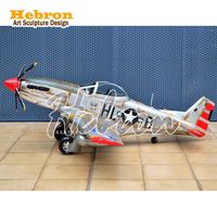 Modèle d'avion classique grandeur nature personnalisable en gros, modèle décoratif en métal pour intérieur et extérieur