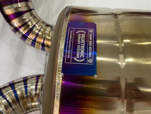 3,5 ''Besser als Valve tronic Designs <span class=keywords><strong>G8X</strong></span> M3/M4 Lila Titan Catback Auspuff anlage mit Einzel mittelrohr - Product Image 4