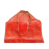Sacs en filet tubulaire Leno en PP rouge et jaune SGglobal pour l'emballage de pommes de terre, d'oignons, de bois de chauffage et de produits d'impression – Vente en gros