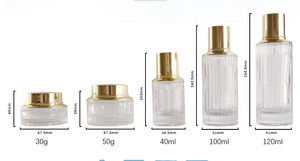 Sang Trọng 15 30 G 60 100 120 200 Ml 4 Oz Rỗng Chăm sóc Da Kem Jar Đặt Bao Bì Thủy Tinh Mỹ Phẩm Bơm Phun Huyết Thanh Chai Mực - Product Image 6