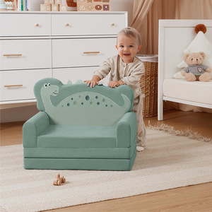 Canapé en tissu pour enfants, <span class=keywords><strong>petit</strong></span>, pliable, rotatif, avec accoudoirs, motif dessin animé mignon, pour garçons et filles, <span class=keywords><strong>coussin</strong></span> de sieste doux pour la <span class=keywords><strong>maternelle</strong></span>, moderne - Product Image 4