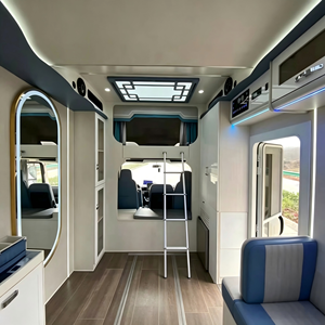 Autocaravana de 4 a 6 plazas con cocina, baño y comedor, unidad de alojamiento móvil para vacaciones. - Product Image 3
