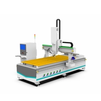 Máquina CNC Multifuncional Marca XBD con Software CAM para Fabricación de Muebles y Gabinetes sin Tiradores con Sistema Lamello de 45 Grados