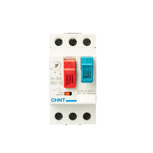 Disjoncteur de protection de moteur en cuivre Chint NS2-25 avec protection contre les surcharges triphasées, les courts-circuits et le démarrage - Product Image 1