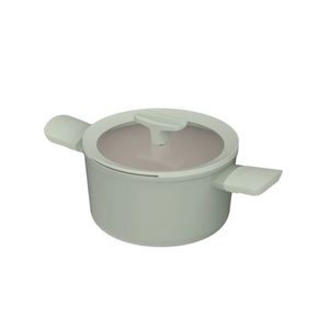 Balance Sage Green Non Stick <b>Saucepan</b> 20cm With Lid - Product Image 1