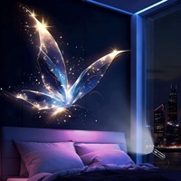 Nouvelle lampe de projection LED ciel étoilé, motif vie marine, mini lampe d'ambiance USB pour chambre à coucher