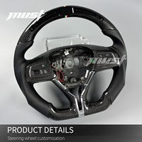 Volant sport en fibre de carbone LED personnalisé pour Maserati Levante Quattroporte Ghibli S GT 2014-2024, amélioration de l'intérieur de la voiture