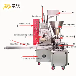 Trung Quốc saomai sản xuất máy hoạt động đơn giản tự động siumai Máy ép chứng nhận shaomai máy