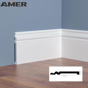 Amer Factory Décoration intérieure Plinthes murales en apprêt blanc Plinthes Moulures en bois - Product Image 6