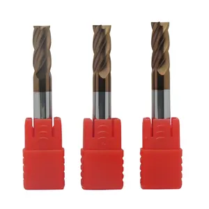 Machinflat End Mill Flauta HRC45 HRC50 HRC55 HRC63 Square Flat Cnc Herramienta de corte Molino de extremo de carburo de tungsteno Alemania Solid 2 Flauta 4