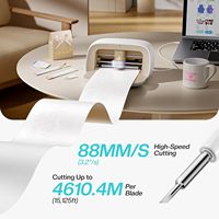 Likcut S501 Mini Découpeuse de Vinyle, Machine de Découpe Intelligente Bluetooth et Traceur pour Transferts Thermiques, Autocollants et Artisanat en Carton
