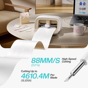 Likcut S501 thông minh nhỏ gọn Vinyl Máy cắt xách tay Tự làm máy vẽ cho Sticker niềm vui thủ công trang trí đám cưới Nguồn cung cấp Bên-Màu Be - Product Image 3