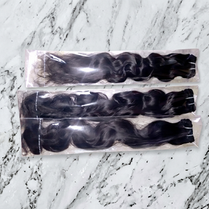 Cheveux humains à vague profonde indienne remy, vierge sans traitement, tissage de cheveux humains, offre spéciale, 100% - Product Image 1