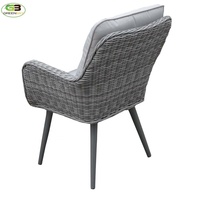 Ensemble de table et de chaises de salle à manger en métal traditionnel pour l'extérieur, sept pièces, pour jardin et terrasse, non pliable