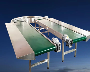 प्रयुक्त स्टेनलेस स्टील लॉजिस्टिक्स कन्वेयर बेल्ट सॉर्टिंग सामग्री कार्गो परिवहन होस्ट हीट प्रतिरोधी pvc बेल्ट के साथ - Product Image 3