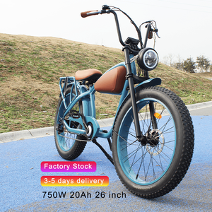 จักรยานไฟฟ้า26นิ้ว750W จักรยานไฟฟ้าแข่งคาเฟ่20Ah <span class=keywords><strong>7</strong></span>สปีด48โวลต์ย้อนยุคจักรยานไฟฟ้า - Product Image 3