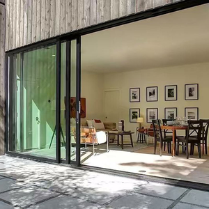 Puertas Corredizas Modernas 2026 <span class=keywords><strong>para</strong></span> Villa, Aislamiento Térmico, Resistentes a Huracanes, Acabado con Recubrimiento en Polvo, Acero y Vidrio - Product Image 4