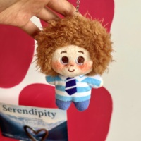 Adorable pendentif en peluche bouclé et moelleux, poupée en peluche colorée, cadeau parfait pour les anniversaires et les fêtes