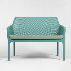 Moderna ed Elegante Poltrona in Plastica con Schienale Reclinabile <span class=keywords><strong>per</strong></span> Due Persone, Uso Esterno in Giardino e Balconi - Product Image 2