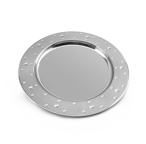 Plateau de service plat en acier inoxydable durable et écologique pour la décoration de table de restaurant, plusieurs tailles et couleurs disponibles, plateaux OEM - Product Image 5