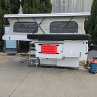 Remolque de Viaje Plegable 4x4 Fácil de Instalar, Moderno y Ligero de Aluminio, Compatible con Camionetas, para 2 Personas, para Campamentos al Aire Libre