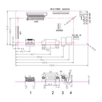 1920*1080 entrée VGA signal LVDS carte contrôleur LCD carte pilote Vga vers carte convertisseur Lvds pour panneau de Module d'affichage LCD