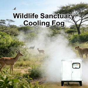 Sistema <span class=keywords><strong>de</strong></span> Nebulización <span class=keywords><strong>de</strong></span> Agua a Alta Presión Inteligente y Automático, Rociador Eléctrico para Enfriamiento <span class=keywords><strong>de</strong></span> Santuarios <span class=keywords><strong>de</strong></span> Vida Silvestre, MOQ 1, Certificado CE - Product Image 1