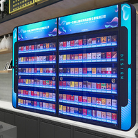 Meuble de présentation pour boutique de tabac JIACHUANG, armoire à cigarettes murale avec boîte lumineuse