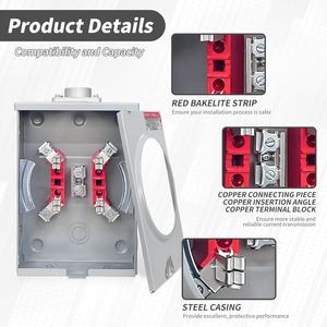 Presa per Contatore Elettrico Residenziale 125A / Base per Contatore Elettrico - Product Image 2